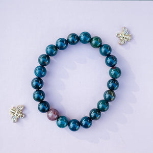 S1177 Bloodstone crystal beaded stone stretch bracelet 8mm australia.Crystal bracelets australia.Gemrox sydney 10