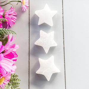 S1651 Selenite mini crystal star shaped stone australia 5cm. buy selenite mini stars australia. gemrox sydney 1