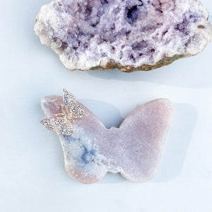 S1679 pink amethyst crystal butterfly shaped stone australia. buy pink amethyst buttterfly australia. gemrox sydney 1