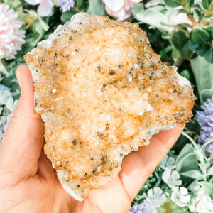 S1693 citrine raw crystal cluster 7cm from brazil australia. buy brazilan citrine cluster australia. gemrox sydney 1