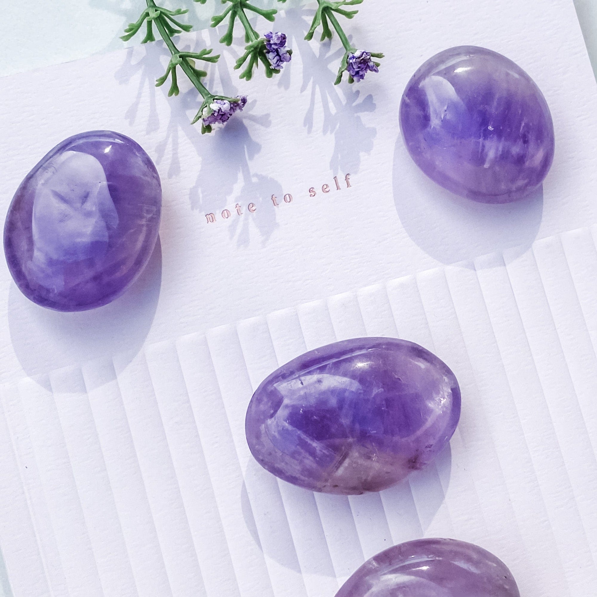 S1760 Amethyst crystal palm stone palmstones 4cm australia. buy amethyst worry meditation palm stone australia. gemrox sydney 1