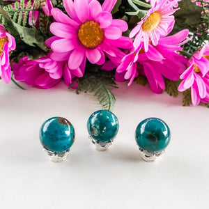 Chrysocolla Mini Spheres-2cm