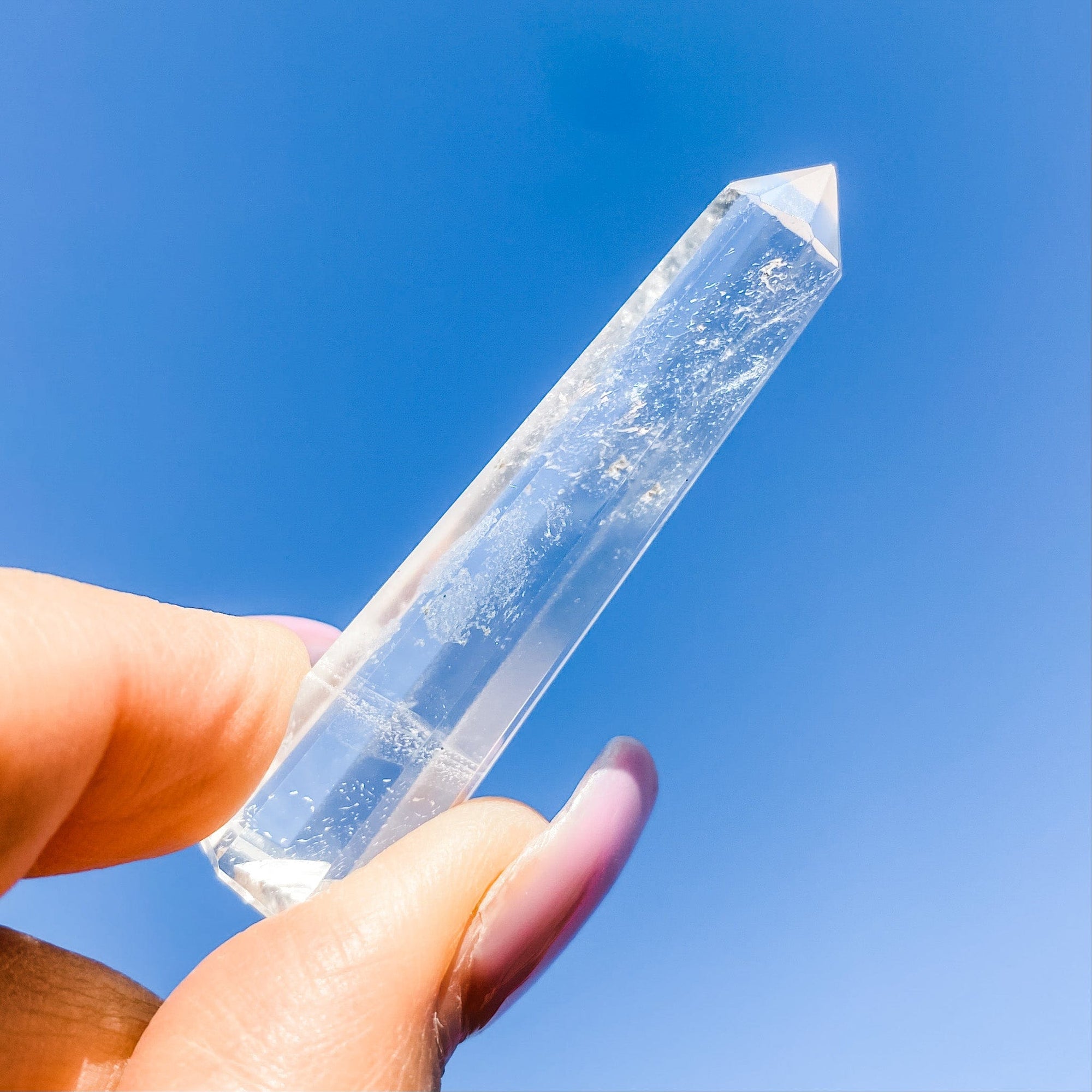 S1299 Clear Quartz crystal tower generator point australia.Clear quartz tower mini australia.crystals australia.gemrox sydney 1