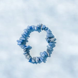 blue adventurine crystal chip chakra healing bracelet australia