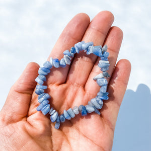 blue adventurine crystal chip chakra healing bracelet australia