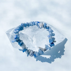 blue adventurine crystal chip chakra healing bracelet australia