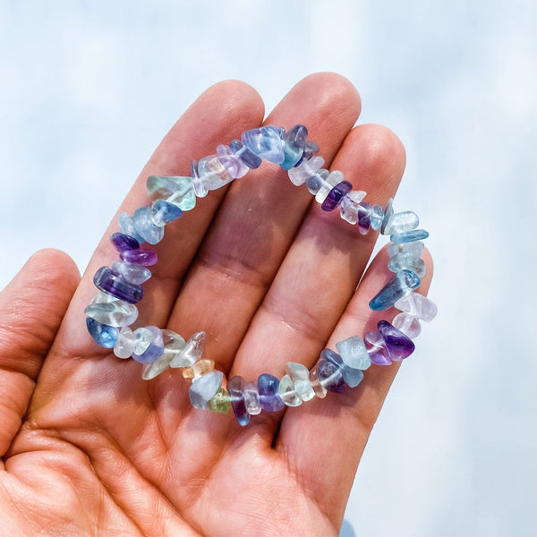 Fluorite shop chip bracelet