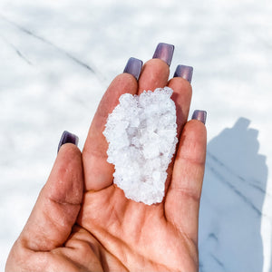 S944 White Apophyllite Crystal Cluster raw stone gemrox australia