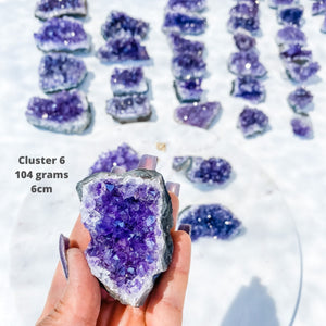 amethyst crystal cluster raw stone 8cm gemrox australia