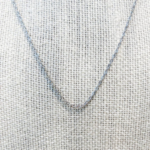 s1400 stainless steel 45cm cable chain necklace australia. silver chain 45cm australia. cable chain stainless steel necklace australia gemrox sydney 1