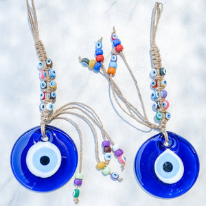 s1451 turkish evil eye protection glass circular wall hanging amulet home decor australia gemrox sydney 1