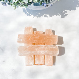 s1476 peach selenite crystal charging cleansing stick 7cm to 10cm australia. buy peach selenite crystal australia.gemrox sydney 1