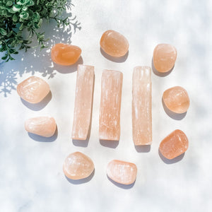 s1478 peach selenite crystal tumble tumbled stones australia. buy peach selenite tumbles australia 2 to 3cm gemrox sydney 1