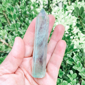 s1498 green fluorite crystal tower generator 9cm obelisk australia. fluorite tower australia.gemrox sydney 1