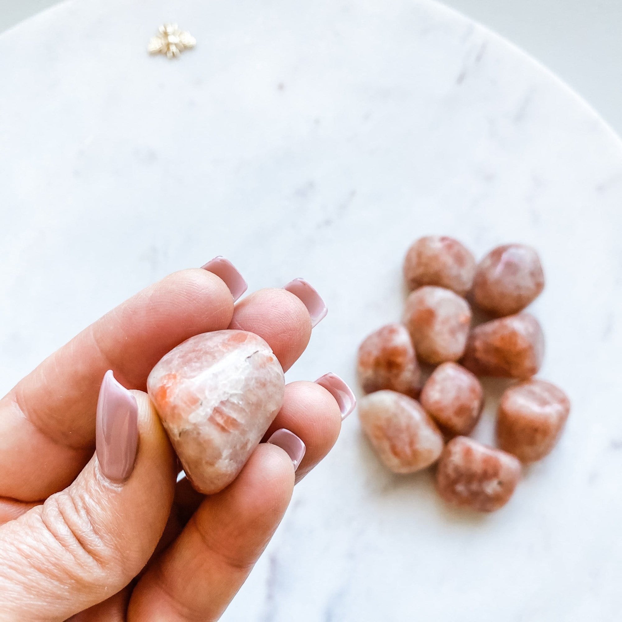 sunstone crystal tumbled stone australia