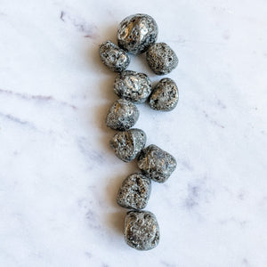 pyrite crystal healing tumbled stone australia