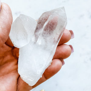 clear quartz crystal cluster point australia