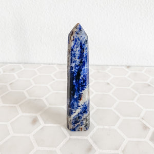 sodalite crystal generator tower point wand healing stone australia