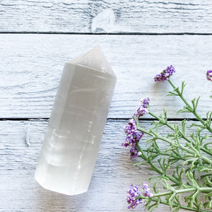 selenite crystal generator tower wand australia