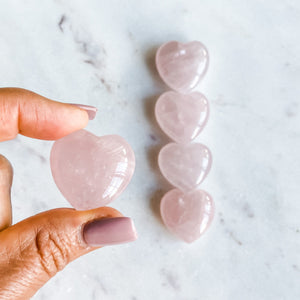 rose quartz crystal heart healing stone gift valentines birthday mothers day australia