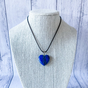 lapis lazuli crystal stone heart pendant australia