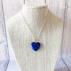 lapis lazuli crystal stone heart pendant australia