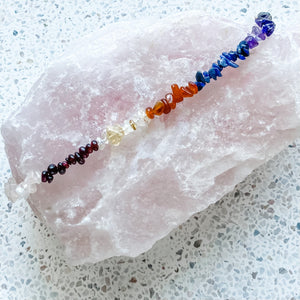 chakra chip crystal healing necklace Australia