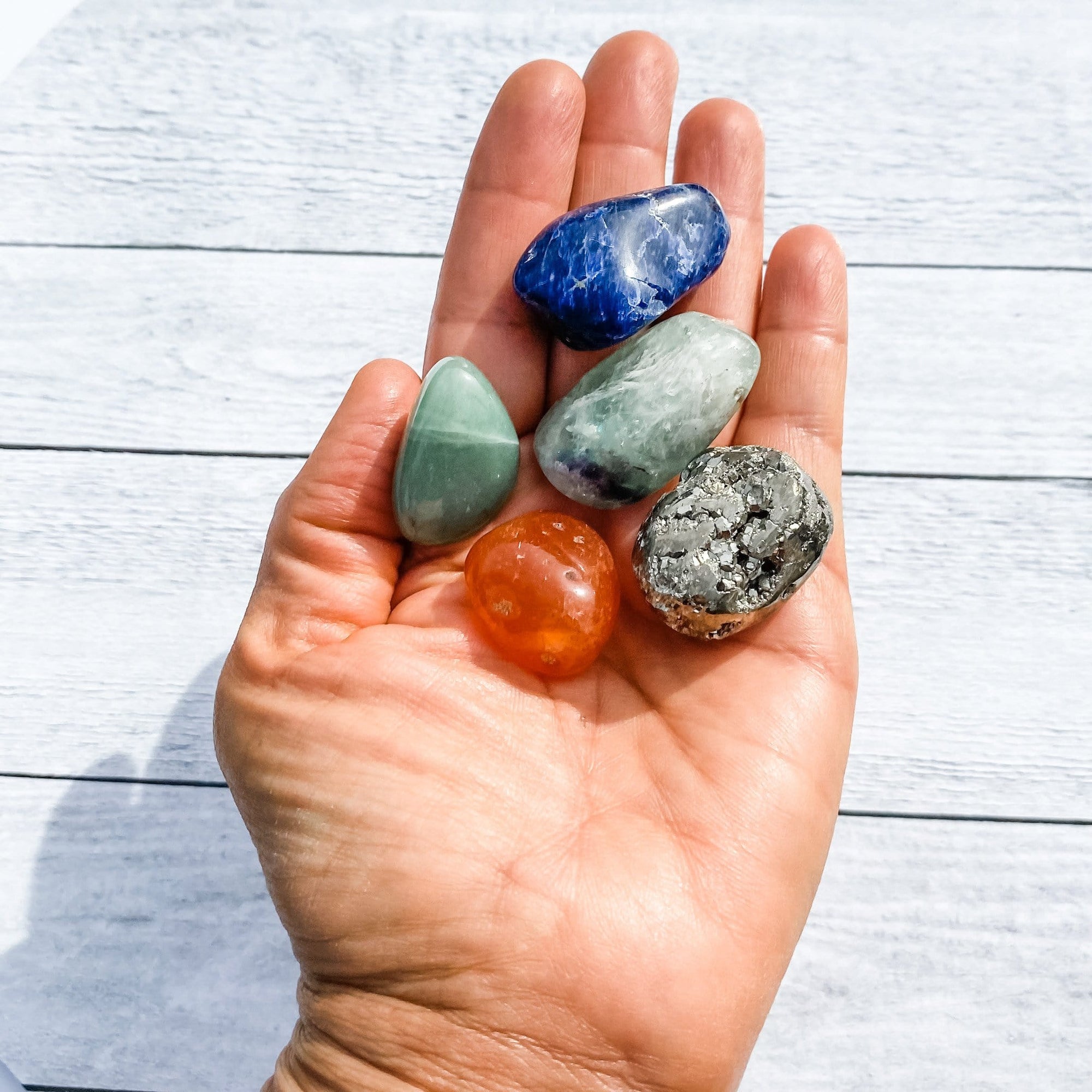 study and focus student crystal kit concentration tumbled stones australia